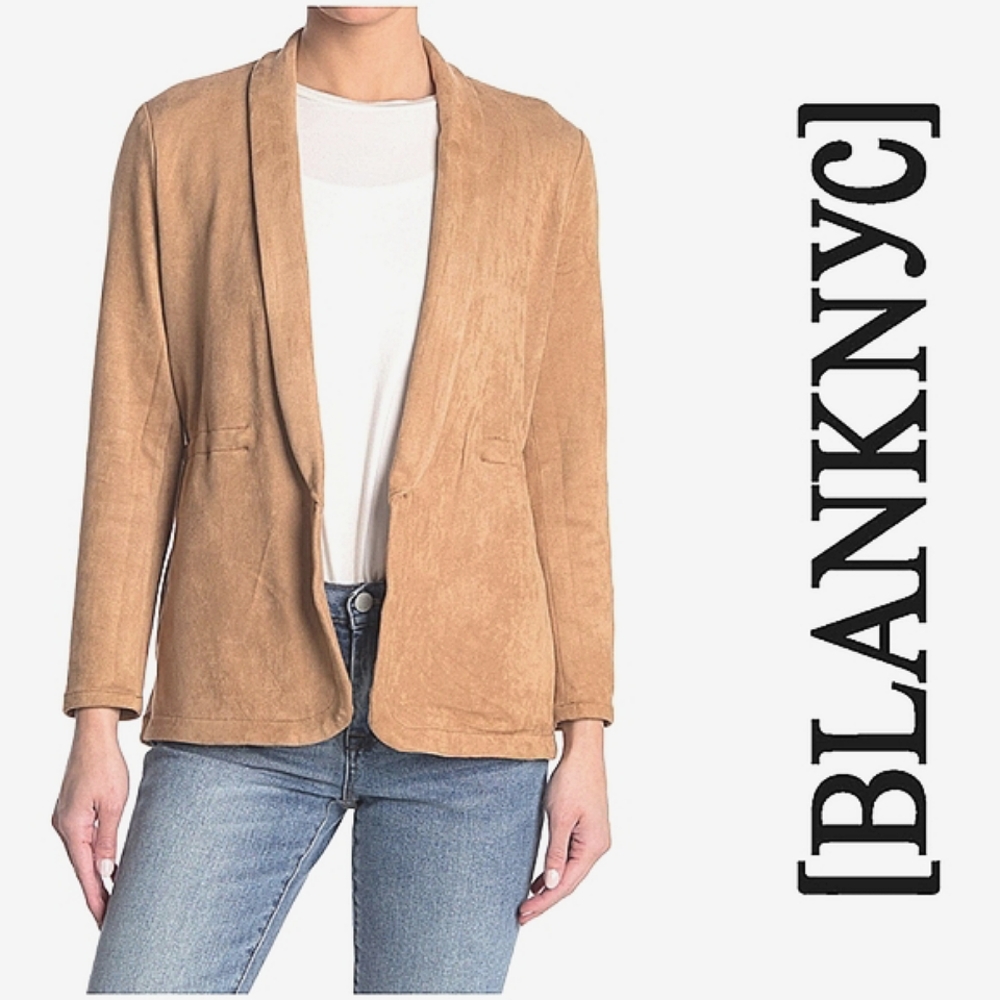 BLANK NYC Faux Suede Blazer Jacket